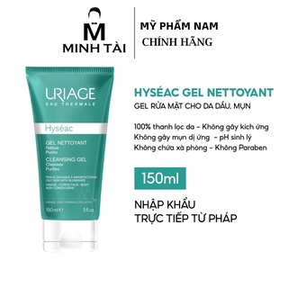 Gel rửa mặt cho da dầu, mụn uriage hyséac gel nettoyant 150ml - hàng chính hãng, có tem phụ tiếng việt