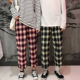 Quần sọc caro retro ulzzang