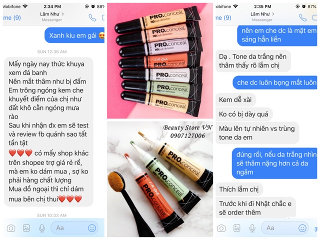 Che Khuyết điểm LA Girl Pro Conceal HD High Definition Concealer Chính Hãng | BigBuy360 - bigbuy360.vn