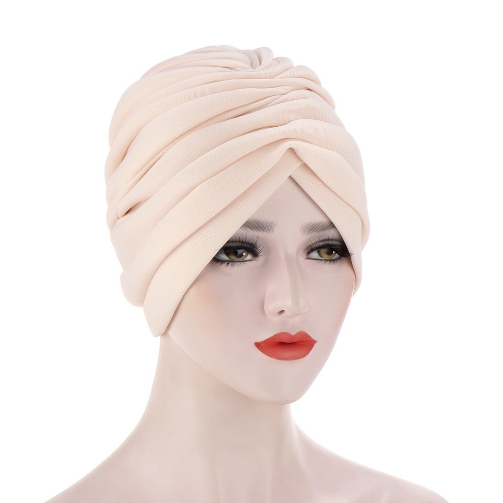 Mũ Trùm Đầu Vải Cotton Co Giãn Phong Cách Hồi Giáo Mới 2021 Cho Nữ