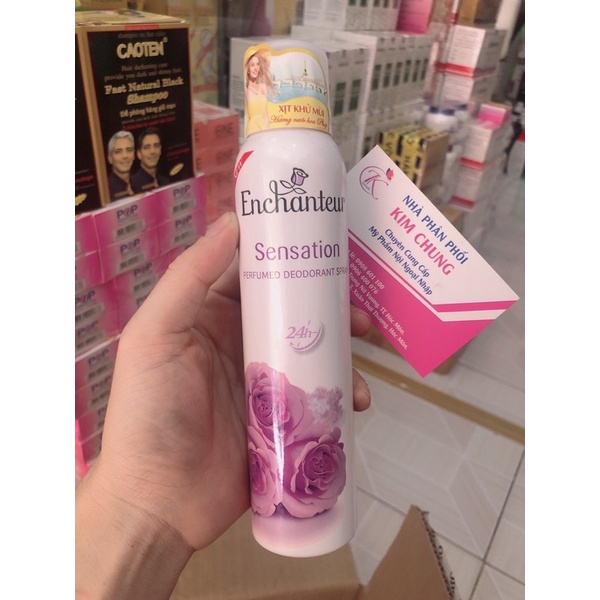 Xịt khử mùi toàn thân🥇Hương nước hoa Enchanteur 150ml