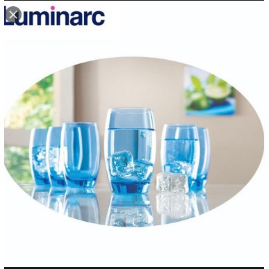 [HÀNG CAO CẤP] Ly Thủy Tinh Luminarc Salto Ice Blue Hi Ball 350ml | Thủy Tinh Màu Cao Cấp