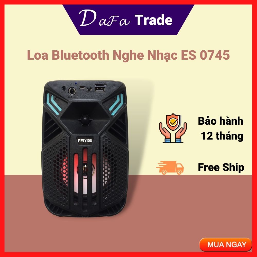 [ Hàng Cao Cấp ] Loa Bluetooth Nghe Nhạc Không Dây ES0745 Cao Cấp Cổng Kết Nối USB Thẻ Nhớ Loa Bass 12cm.