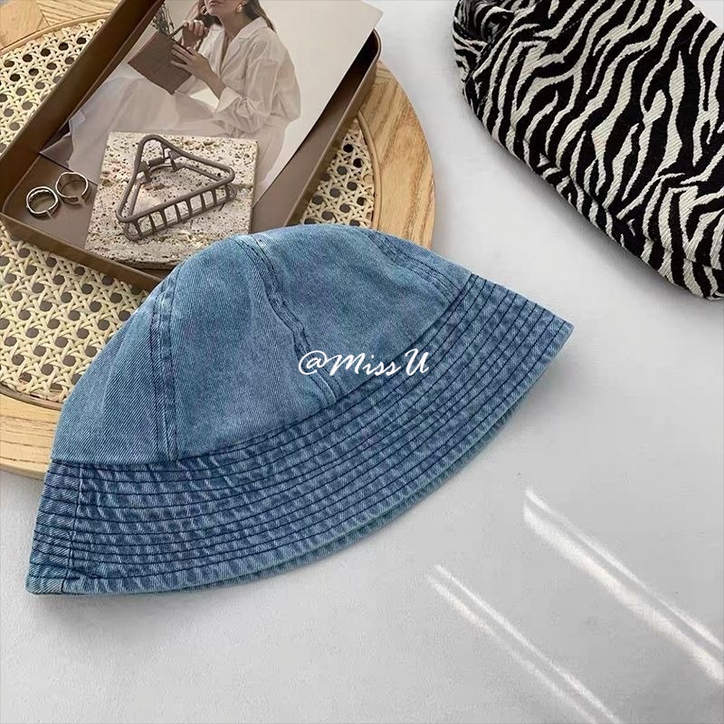 Nón Tai Bèo Denim Thời Trang Hàn Quốc Dành Cho Nữ