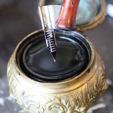 Lò Xo Giữ Mực Cho Ngòi Quản Viết Calligraphy