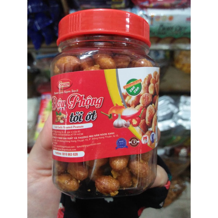 ĐẬU PHỘNG RANG TỎI ỚT SIÊU NGON - hũ 130gr