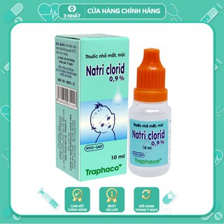Nước muối sinh lý Traphaco, không có chất bảo quản, dùng được cho trẻ sơ sinh
