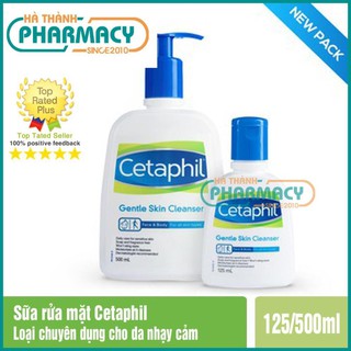 Sữa rửa mặt Cetaphil [CHÍNH HÃNG] Sữa rửa mặt chuyên dùng cho da nhạy cảm - Chai 125/500ml