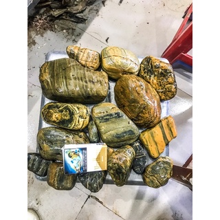 Đá Cuội Vân Mây trang trí bể cá.sân vườn 1kg