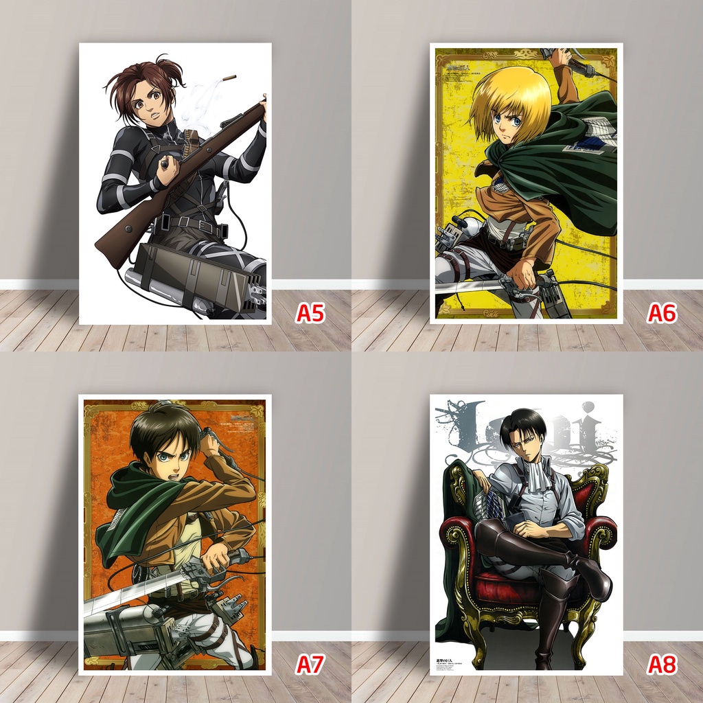 Tấm Postcard Cao Cấp Anime Attack on Titan