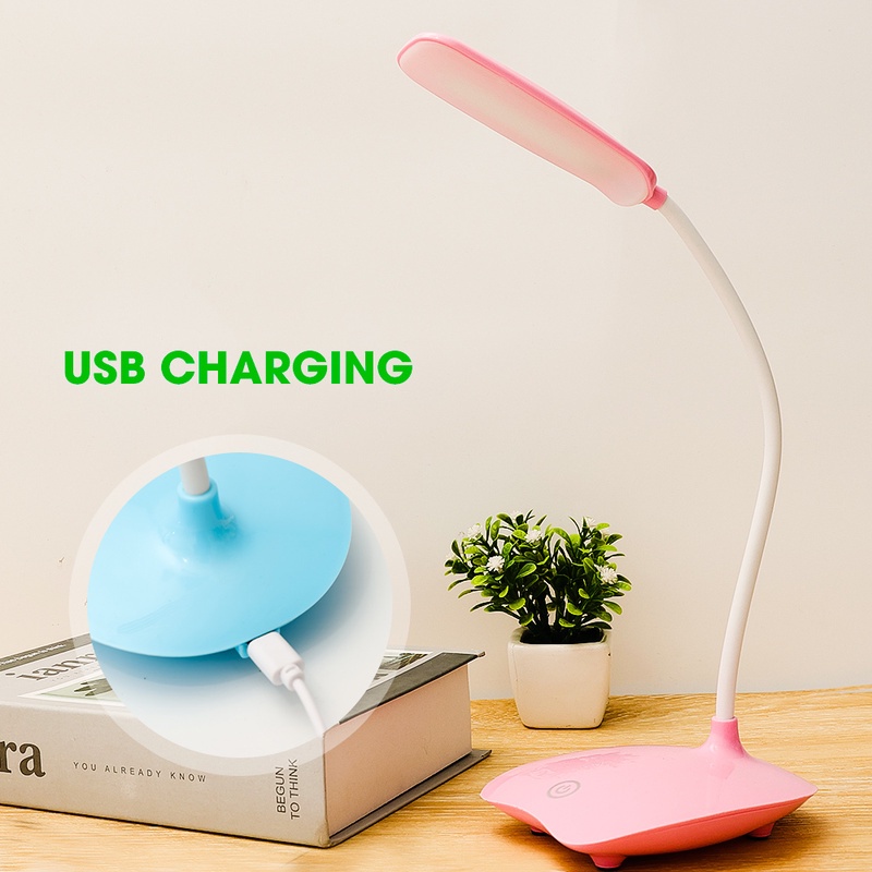 Đèn LED Để Bàn Có Thể Xoay 360 Độ Sạc USB Tiện Dụng