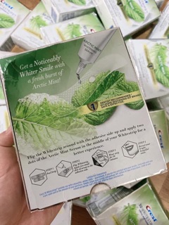 Miếng dán răn thế hệ mới Crest 3D white arctic mint