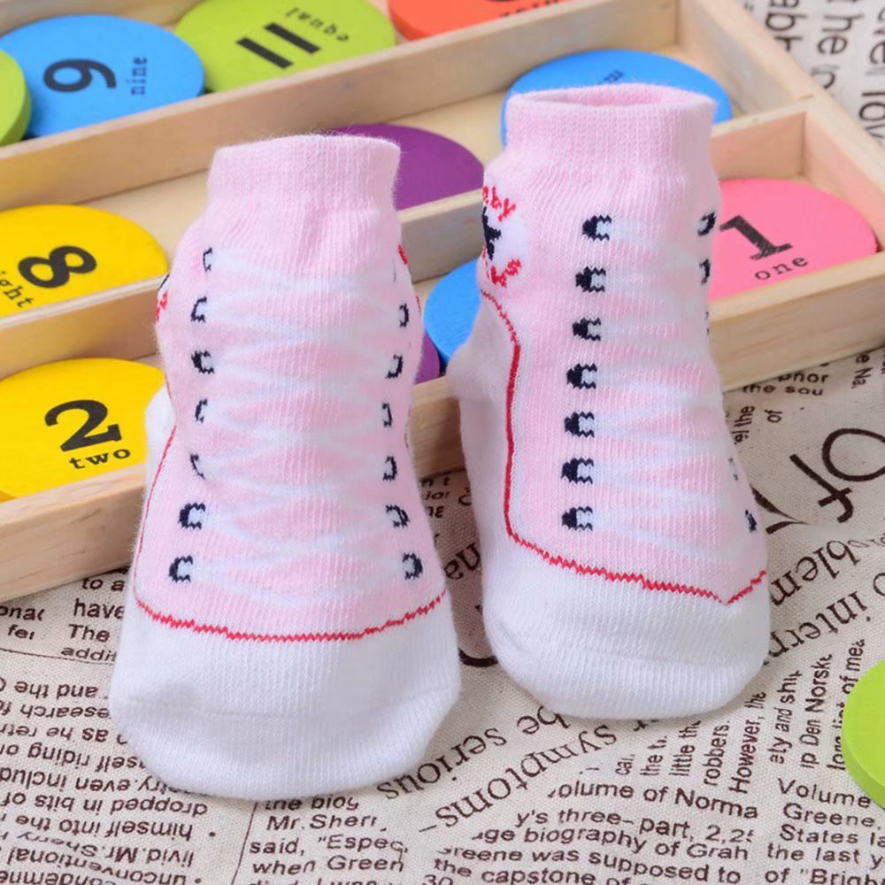 Vớ Cotton Chống Trượt Cho Em Bé Sơ Sinh Từ 0-1 Tuổi