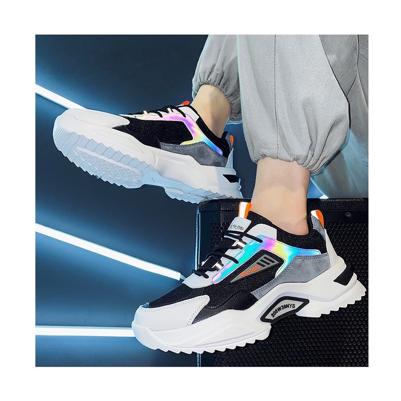 Giày thể thao nam sneaker Phản Quang Newpibu 2022 lịch lãm sang trọng