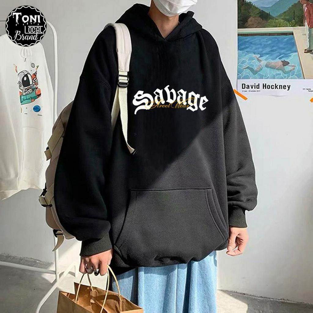 Áo Hoodie Local Brand SABAGE nỉ bông cực dày form rộng Unisex giữ ấm chống nắng