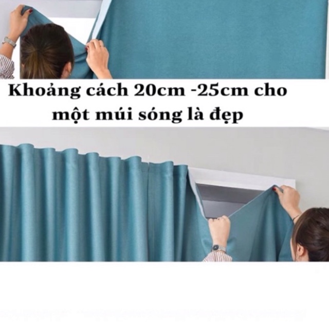 Rèm cửa dán tường chống nắng | rèm dán tường không cần khoan tường  decor phòng ngủ &amp; phòng khách , gác, ktx siêu đẹp