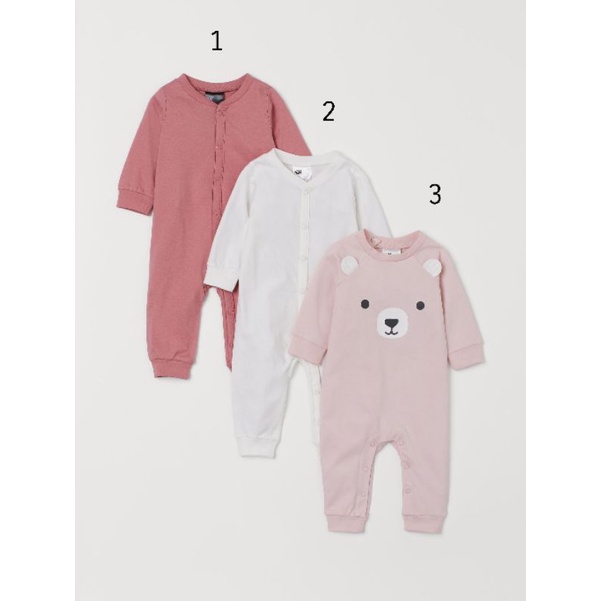 Body Dài Tay Mỏng Organic Cotton H&M HM5 • 1-2M 2-4M 4-6M 6-9M • Choding Home