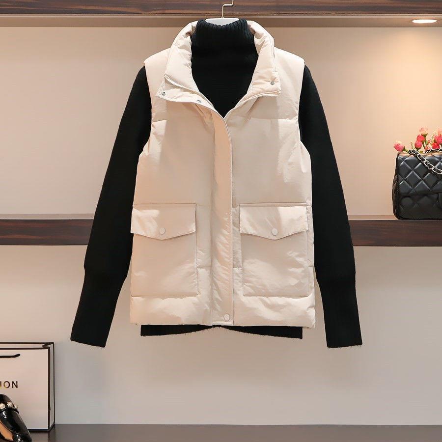 Áo Khoác Phao Cotton Không Tay Dáng Rộng Thời Trang Thu Đông Hàn Quốc 2022 Dành Cho Nữ