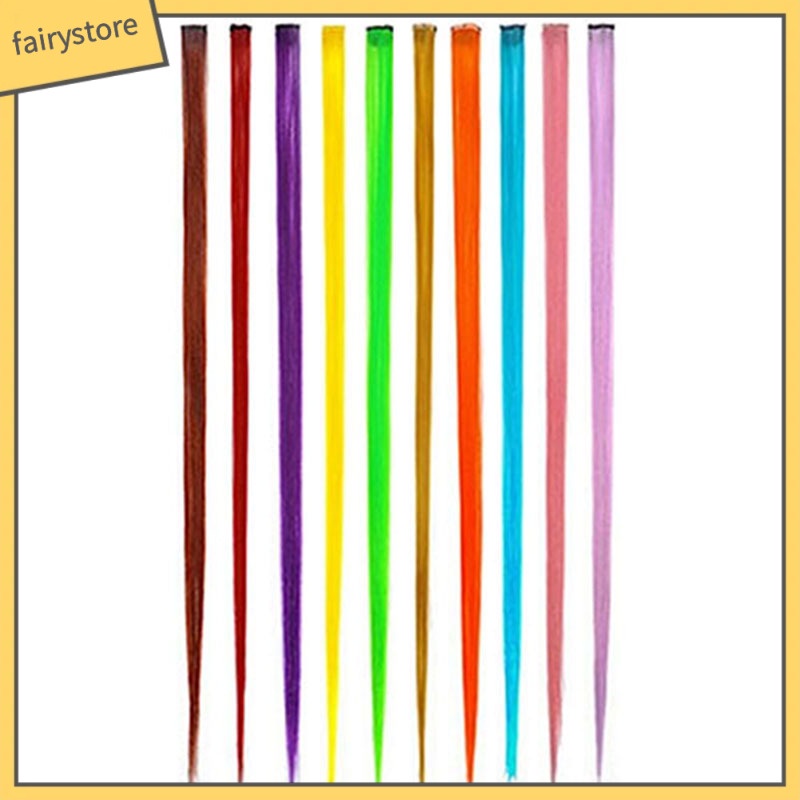 Tóc Giả Nối Dài Nhiều Màu Sắc Thời Trang Cho Nữ