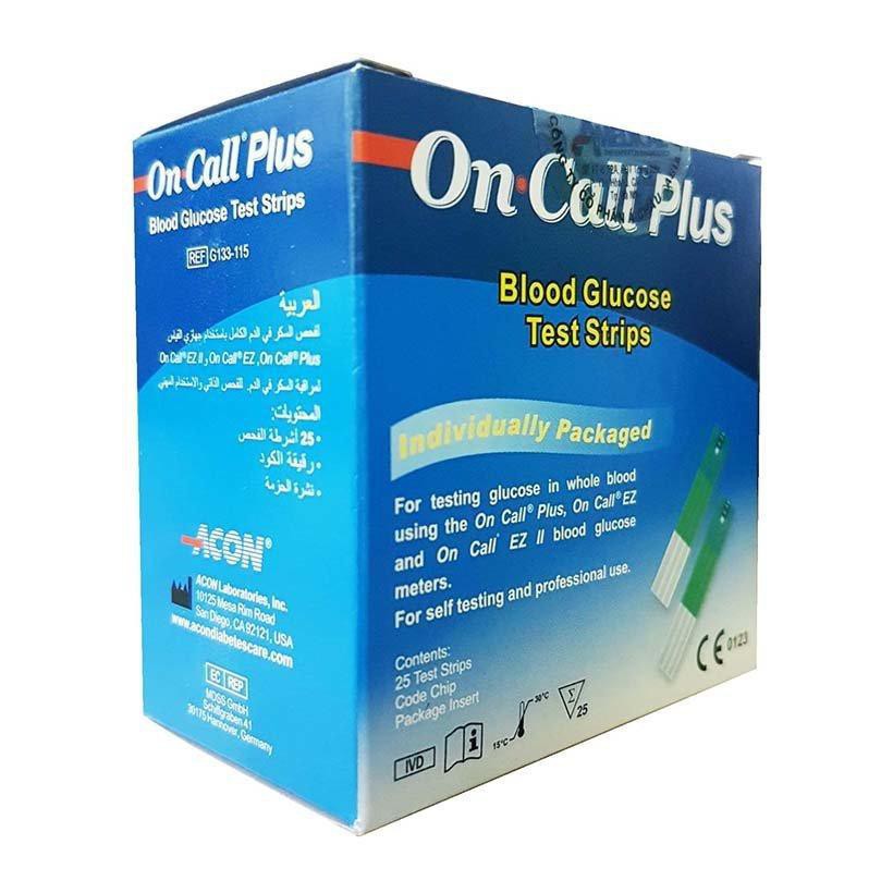 Que thử đường huyết Acon On-Call Plus ( Date mới nhất 23/03/2023 )