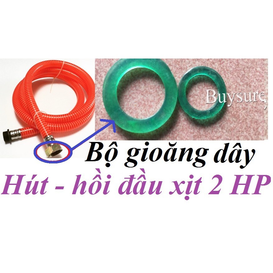 Bộ 2 gioăng ống hút - hồi đầu rửa xe 2hp