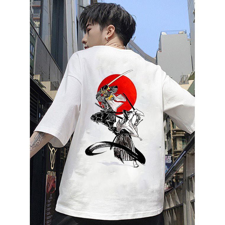 Áo thun unisex độc lạ Samurai form rộng vải dày mịn 2019T1816