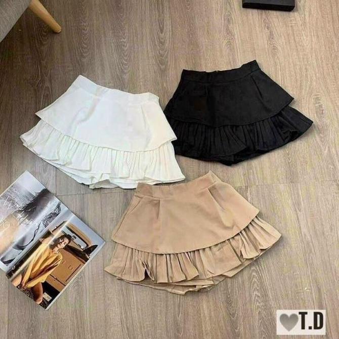 Chân váy tầng chân bèo hàng QC