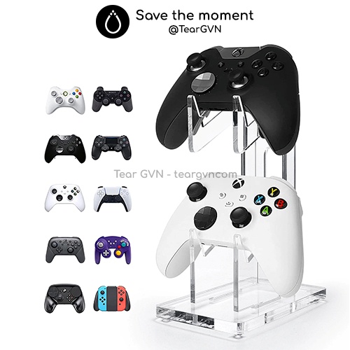 Giá đỡ 2 tầng bằng nhựa Acrylic cho tay cầm Playstation / Xbox / Nintendo Switch