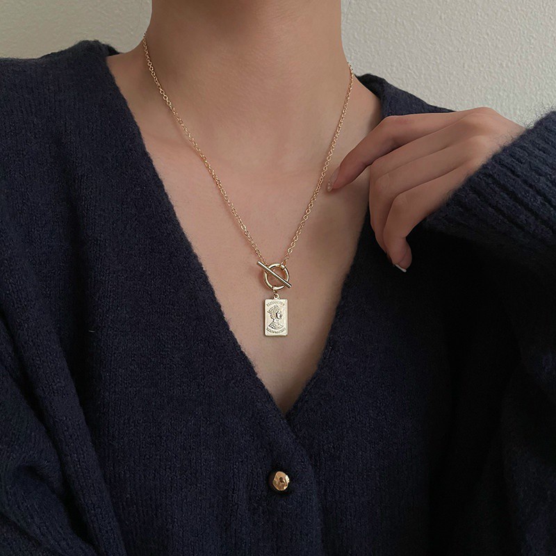 Vòng cổ Dáng Dài Thiết Kế Đơn Giản Phong Cách Âu Mỹ Thời Trang