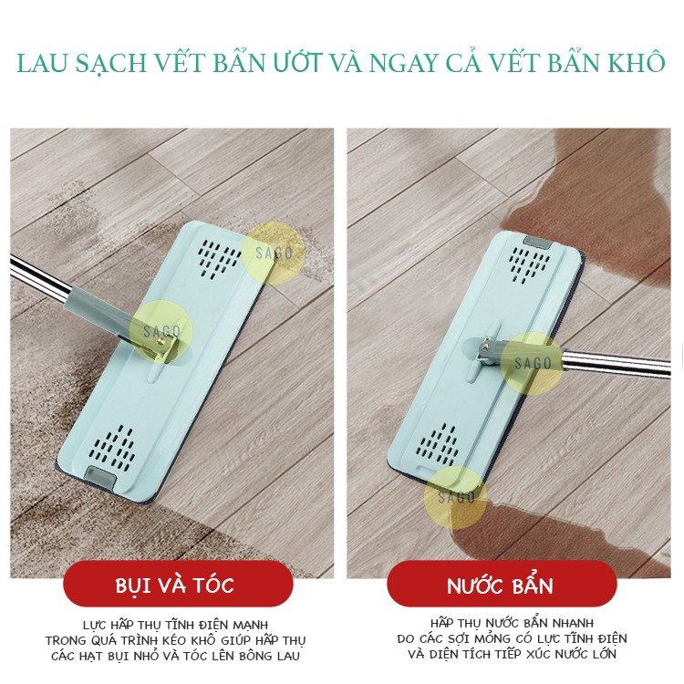 Cây lau nhà thông minh tự vắt SAGOKER, mã SG_BLN_EC