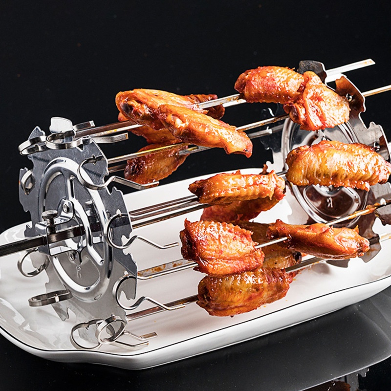 Xiên Nướng BBQ Dạng Xoay Tiện Dụng Chất Lượng Cao