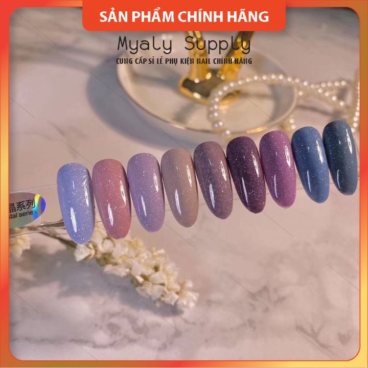 Set Sơn Nhũ Giả Bột AS Chai Đỏ Nắp Nhọn 9 Chai Cao Cấp AMJ SP000322