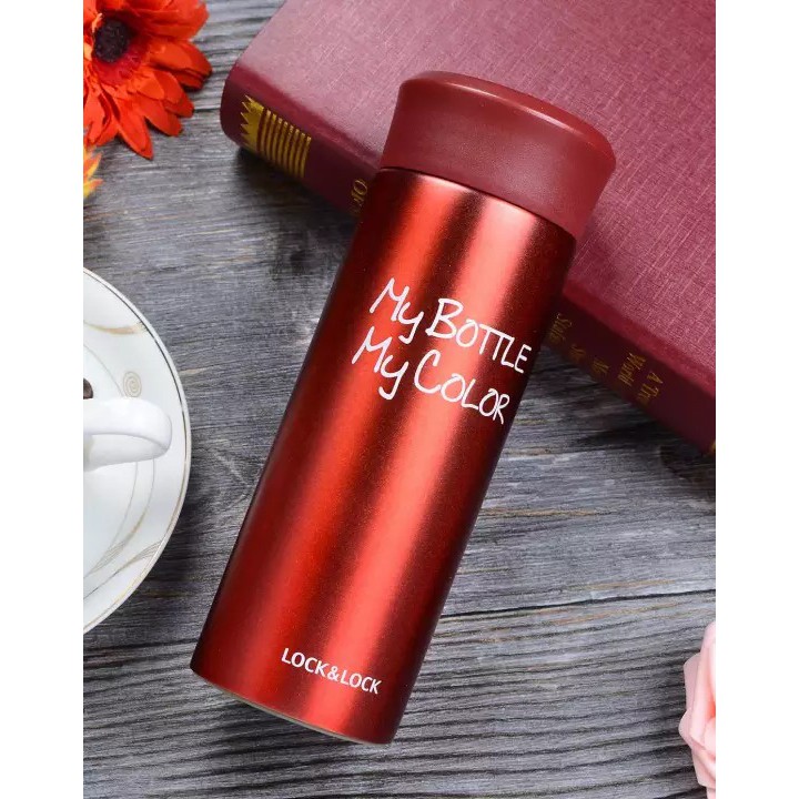 Bình Nước Giữ Nhiệt Lock & Lock Thép Không Gỉ My Bottle My Color 390ml và 330ml