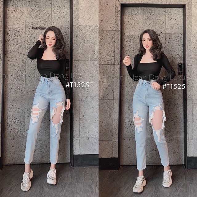Áo Croptop Kiểu Nữ Tay Dài Cổ Vuông Chất Thun Borip Mịn Có Mút Ngực Style Sexy  By bear.story
