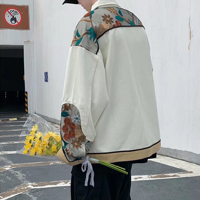 Áo khoác AOKANG dáng rộng phong cách Nhật Bản thời trang xuân thu dành cho nam