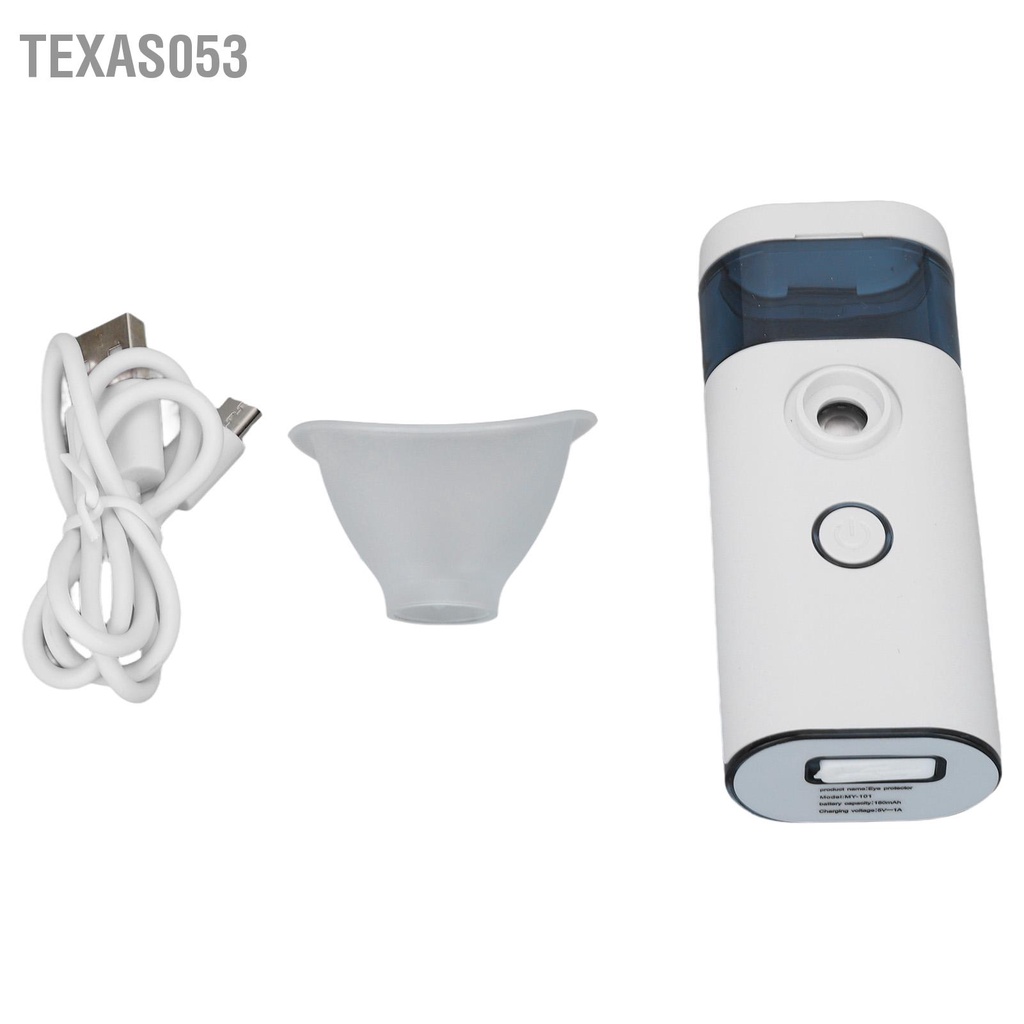 Texas053 Máy phun sương mắt Trắng cầm tay có thể sạc lại Massage dưỡng ẩm xịt Eye Facial Mister