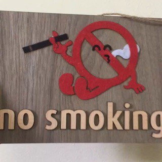 Bảng Gỗ No Smoking Treo Shop Treo Cửa Hàng