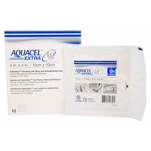 (5m) Aquacel Ag Extra chính hãng ConvaTec - Gạc diệt khuẩn, thấm hút dịch, điều trị các vết thương, loét, nhiễm trùng...