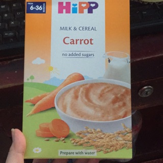 Bột dinh dưỡng sữa và rau củ - carot Hipp