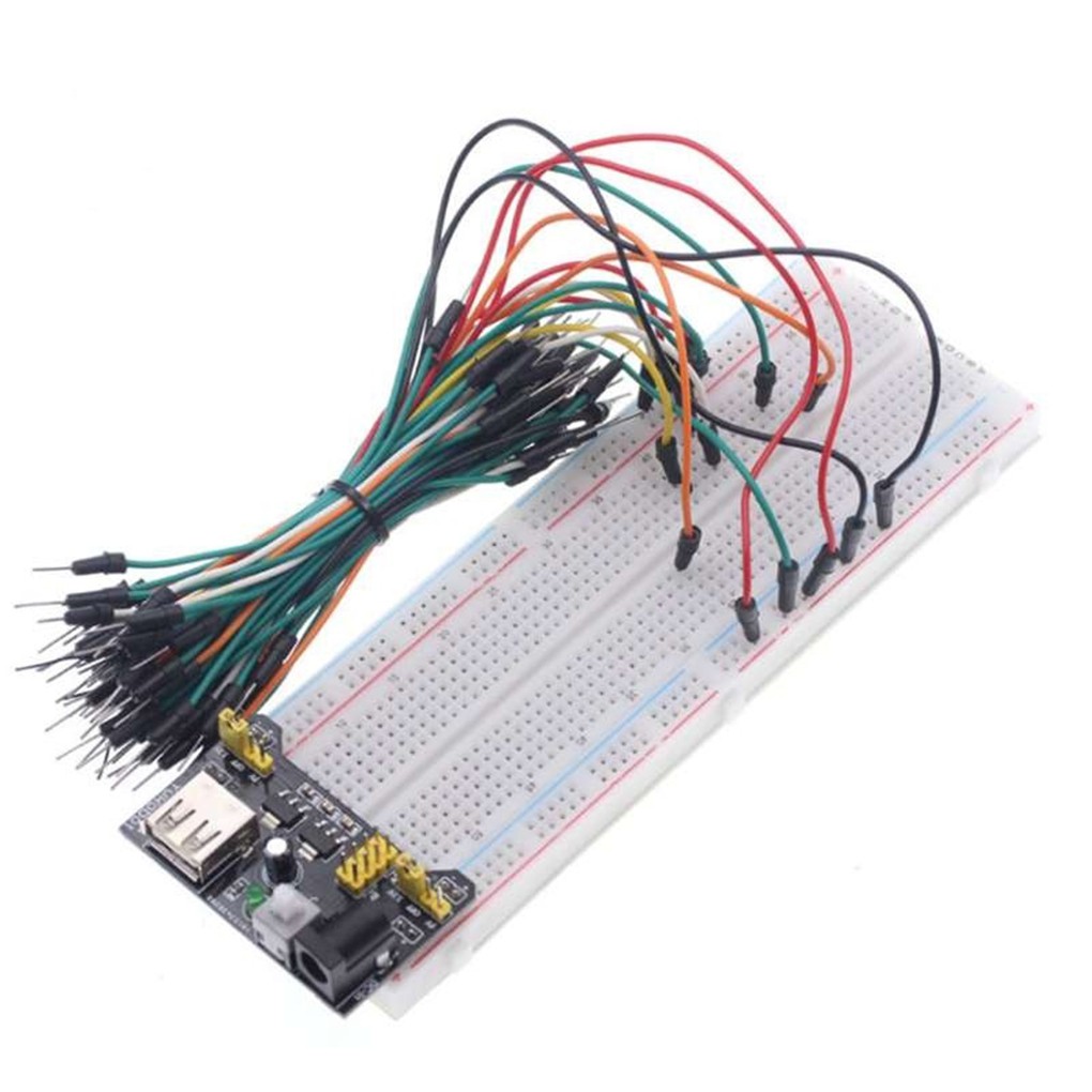 Bảng Mạch Breadboard Mb102+65 Dây Cáp 3-5v