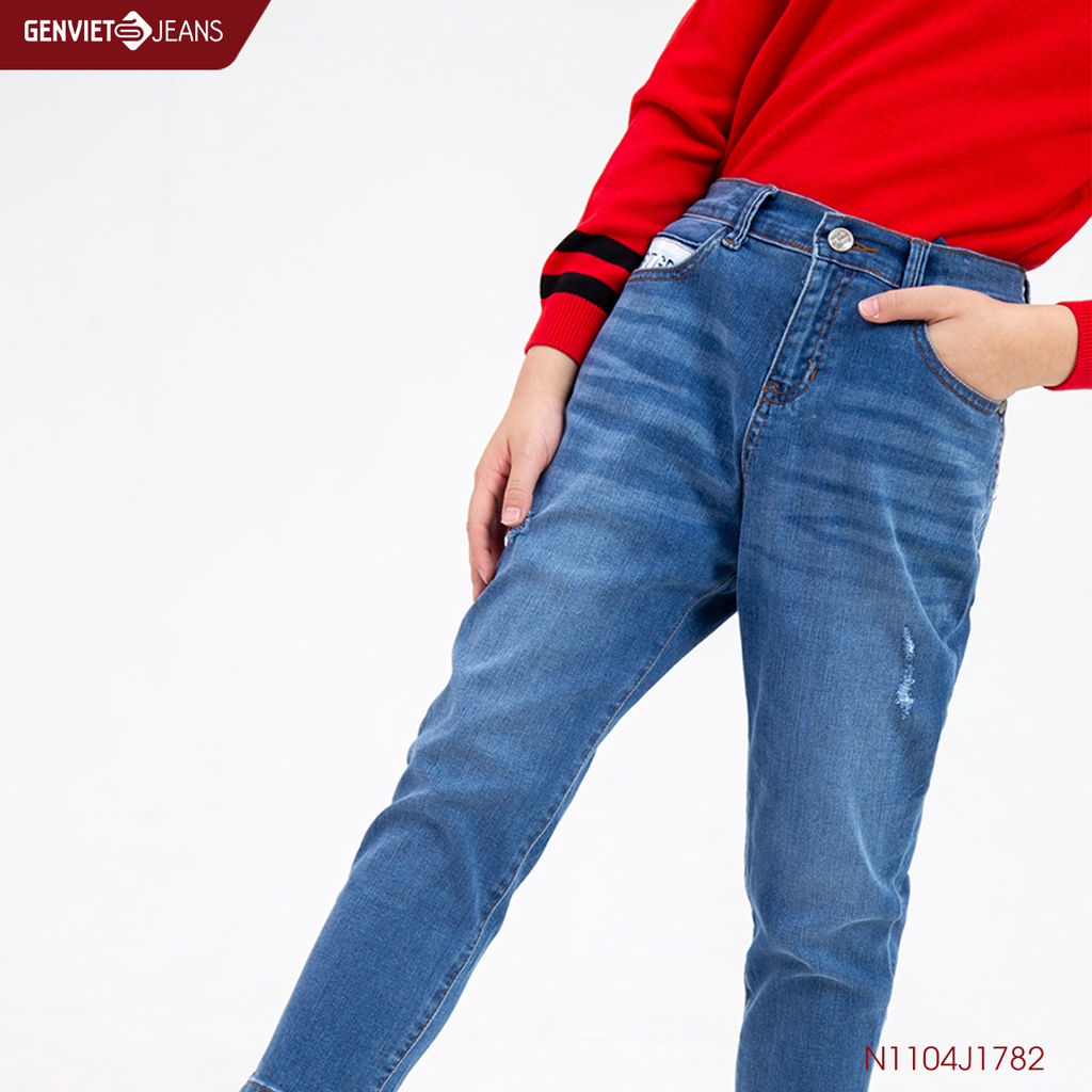 Quần Dài Jeans Bé Trai Col Thụng GENVIET N1104J1782