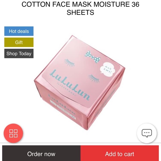 ( Có sẵn) Mặt nạ LuLuLun Nhật Bản