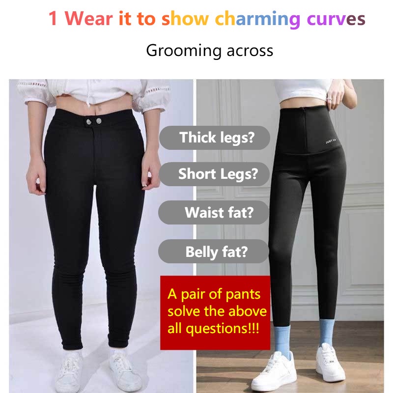 Quần cá mập mỏng co giãn eo cao