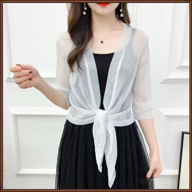 Áo Khoác Lưới Chống Nắng Màu Sắc Đơn Giản Dành Cho Nữ