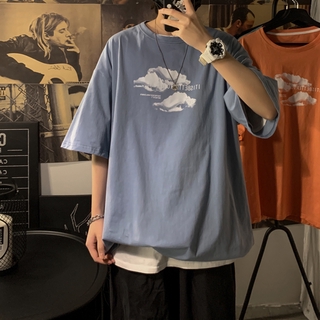 Áo Thun Ngắn Tay Dáng Rộng Thời Trang Mùa Hè 2021 Cho Các Cặp Đôi