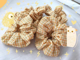 ✨ SCRUNCHIES BUỘC TÓC CARO VÀNG ✨