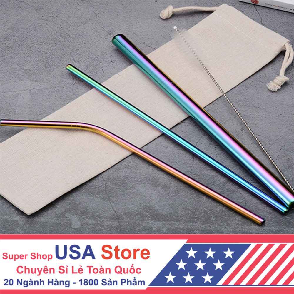 [Mã LIFE10K1904 giảm 10K đơn 20K] Set 3 Ống Hút Inox 304 Kèm Chổi Và Túi Dây Rút | BigBuy360 - bigbuy360.vn