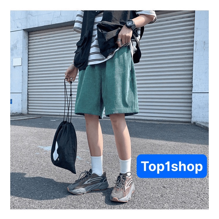 Quần short đùi nữ Nhung Tăm Trơn nhiều màu Unisex bigsize nam nữ mặc nhà đi chơi du lịch đi biển phong cách cực cool