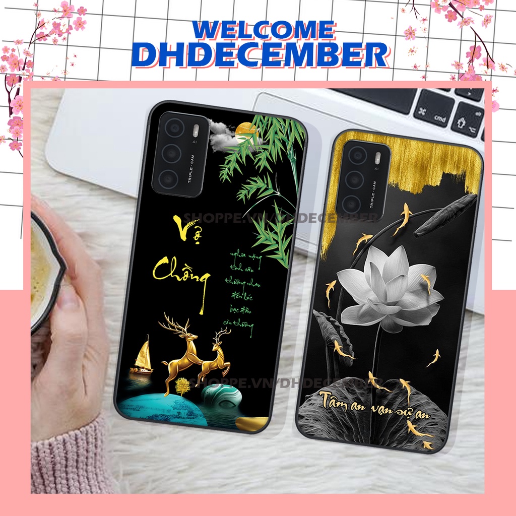 Ốp lưng Oppo A16 in hình thư pháp tâm an vạn sự an ,mã đáo thành công SIÊU CHẤT