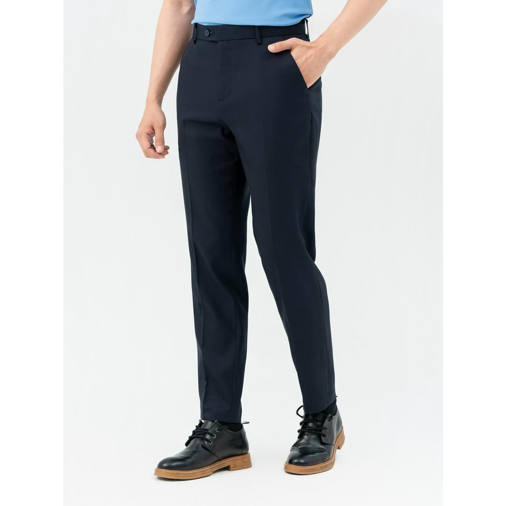 [SALE 30%] Quần âu nam Yody dáng slim quần dài nam lé sườn lịch lãm sang trọng QAM5023